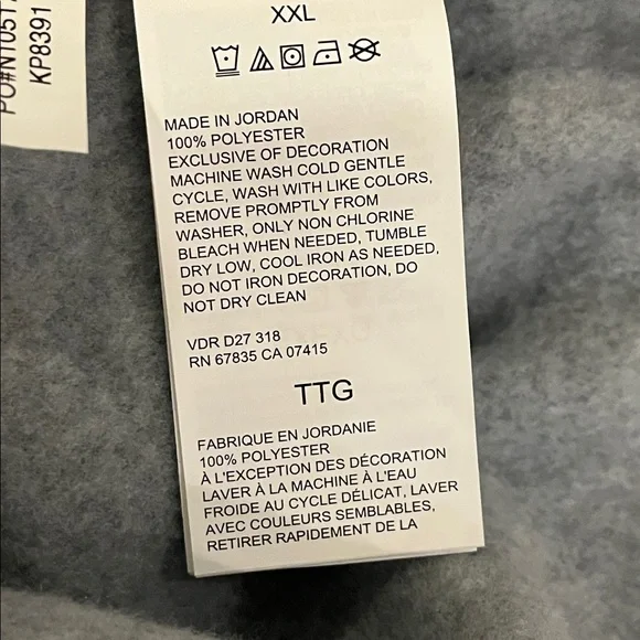 Nautica Nautex Fleece 1/4 Zip Sweatshirt Shirt gray blue new Mens Size XXL - Picture 14 of 14